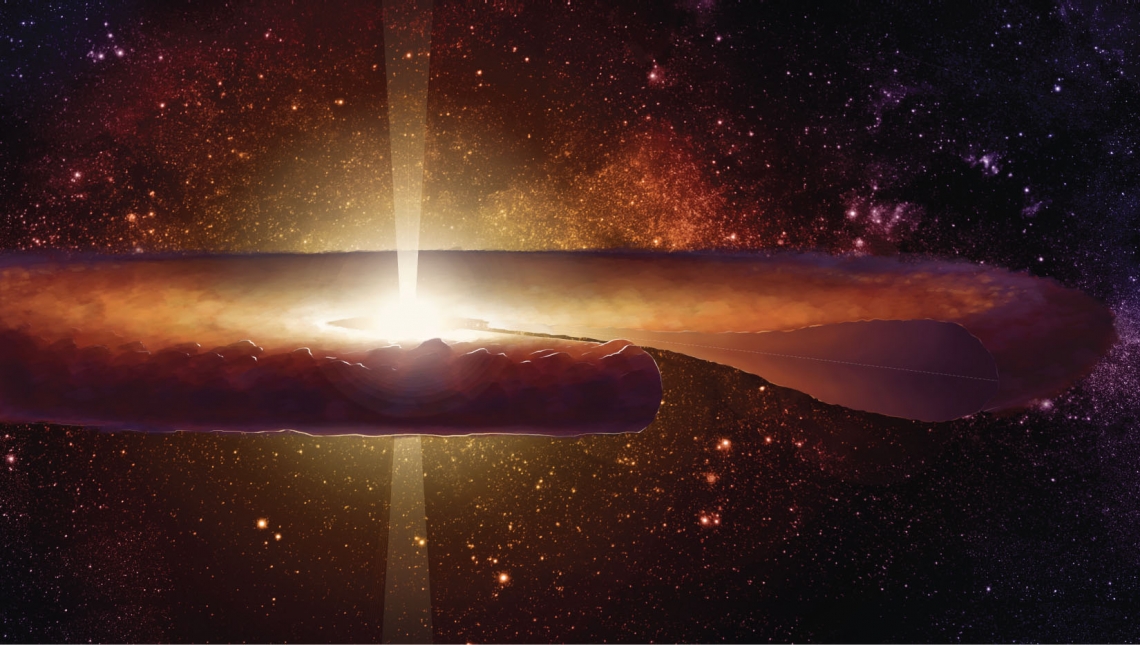 Artist's impression of a protoplanetary disk